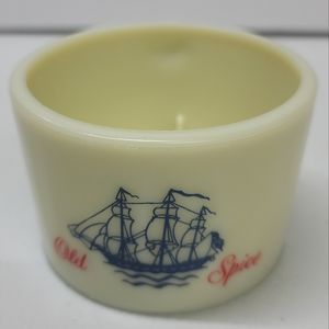 Vintage Old Spice Shaving Mug Cup Ship Grand Turk Milk Glass